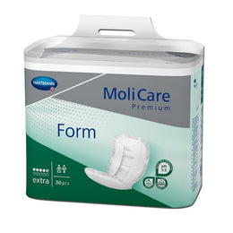 Hartmann Bladder Control Pad MoliCare® Premium Form Extra 11-1/2 X 24-1/2 Inch Moderate Absorbency Polymer Core One Size Fits Most - Bag of 30 - 168219-BG