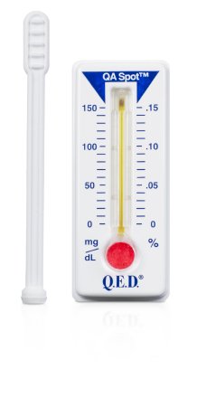 Abbott Rapid Dx North America LLC Drugs of Abuse Test Kit Q.E.D.® Saliva Alcohol Test Alcohol Screen Saliva Sample 10 Tests D.O.T. Approved - Box of 10 - QED31150-BX