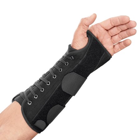 Breg Wrist Brace Apollo Universal Aluminum / Foam Left Hand Black One Size Fits Most - Each - 10056-EA