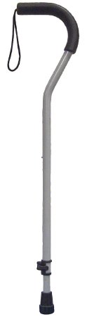 Drive Medical Offset Cane drive™ Aluminum 28-3/4 to 37-3/4 Inch Height Black - Each - 10381BLK-6-EA