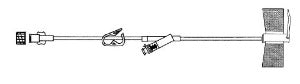Advanced Medical Systems Huber Infusion Set 22 Gauge 3/4 Inch 10 Inch Tubing SmartSite Port - Box of 12 - MSY-2234-BX