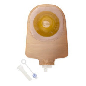 Hollister Urostomy Pouch Premier™ One-Piece System 9 Inch Length Drainable Convex, Pre-Cut - Box of 5 - 8498-BX