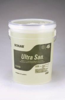 EcoLab Dish Detergent ET Ultra San® Sanitizer 5 gal. Pail Liquid Chlorine Scent - Each - 6113961-EA