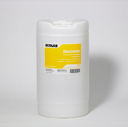 EcoLab Laundry Stain Remover Liquid Laundry Chlorine Bleach 5 gal. Pail Liquid Chlorine Scent - Each - 6115982-EA