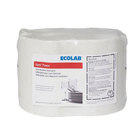 EcoLab Dish Detergent Apex™ Power 6.75 lbs. Dispenser Refill Pack Solid Chlorine Scent - Case of 6 - 6117062-CS