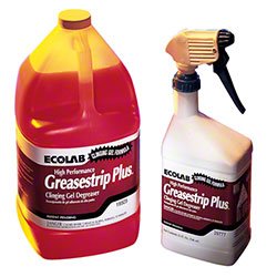 EcoLab Greasestrip Plus® Surface Cleaner / Degreaser Alcohol Based Pump Spray Liquid 32 oz. Bottle Unscented NonSterile - Case of 6 - 6129777-CS