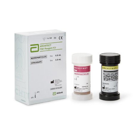 Abbott Reagent Kit Architect™ Reproductive Endocrinology Assay Follicle Stimulating Hormone (FSH) For Architect iSystems 100 Tests R1: 1 X 6.6 mL, R2: 1 X 5.9 mL - Each - 07K7525-EA