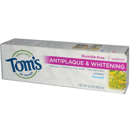 Toms of Maine Inc Toothpaste Toms® Antiplaque & Whitening Peppermint Flavor 5.5 oz. Tube - Each - 07732683079-EA