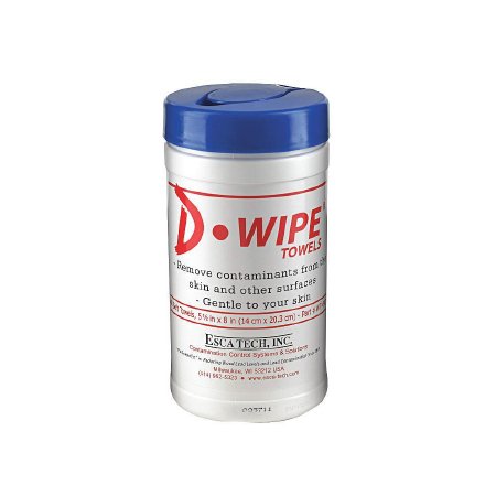 Grainger D-Wipe® Surface Cleaner Premoistened Manual Pull Wipe 40 Count Canister Citrus Scent NonSterile - CT/1 - 3VDJ5-CT