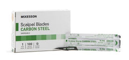 McKesson Surgical Blade McKesson Brand Carbon Steel No. 11 Sterile Disposable Individually Wrapped - Case of 50 - 1633-CS