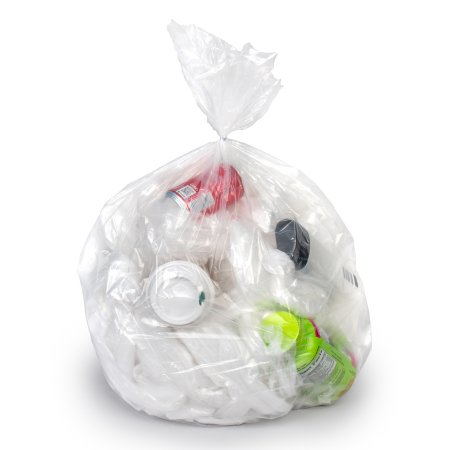 Colonial Bag Corp Trash Bag Colonial Bag 60 gal. Clear LLDPE 1.8 mil 38 X 58 Inch X-Seal Bottom Flat Pack - Case of 1 - PXC58XXH-CS