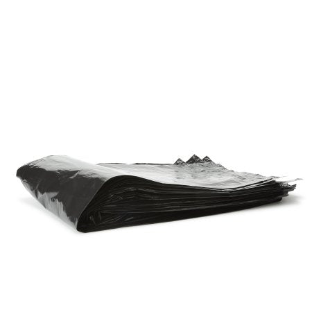 Colonial Bag Corp Trash Bag Colonial Bag 60 gal. Black LLDPE 1 mil 38 X 58 Inch X-Seal Bottom Flat Pack - Case of 1 - TGG-58X-CS