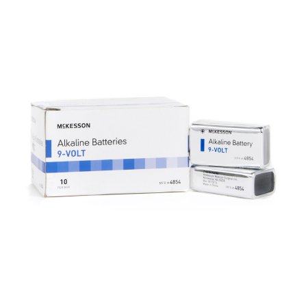 McKesson Alkaline Battery McKesson 9V Cell 9V Disposable 10 Pack - Each - 4854-EA