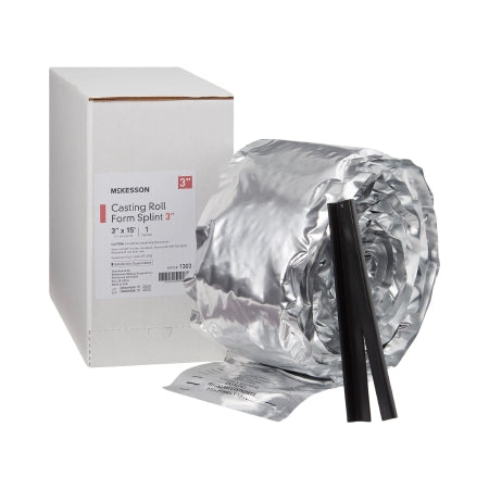 McKesson Padded Splint Roll McKesson 3 Inch X 15 Foot Fiberglass White - Case of 2 - 1303-CS