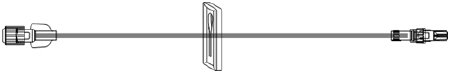 ICU Medical IV Extension Set Small Bore 72 Inch Tubing Without Filter - Case of 50 - SC9061-CS