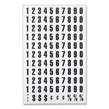 MasterVision® Interchangeable Magnetic Board Accessories, Numbers, Black, 0.75"h - Each - BVC-KT2020-EA