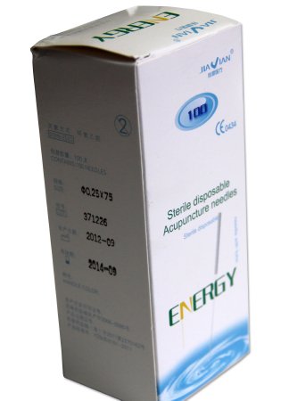 ProMed Specialties Acupuncture Needle ProMed® 5 Japanese Gauge 75 mm Length - Box of 100 - PMA-.25X75-BX