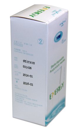 ProMed Specialties Acupuncture Needle ProMed® 8 Japanese Gauge 60 mm Length - Box of 100 - PMA-.30X60-BX