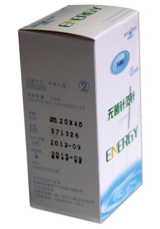 ProMed Specialties Acupuncture Needle ProMed® 3 Japanese Gauge 40 mm Length - Box of 100 - PMA-.20X40-BX