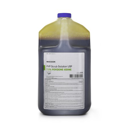 McKesson Surgical Scrub Solution McKesson 1 gal. Jug 7.5% Strength Povidone-Iodine NonSterile - Case of 4 - 038-CS