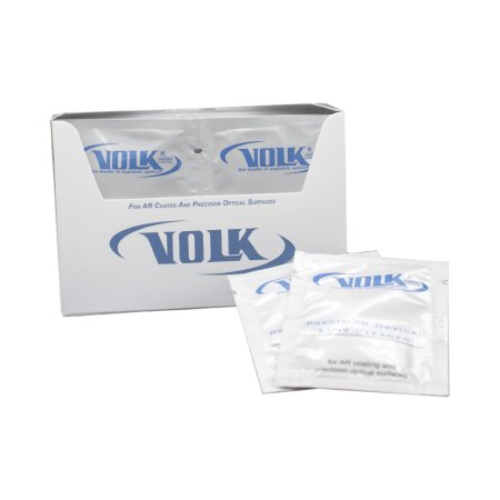 Western Ophthalmics Volk® Precision Lens Cleaner Premoistened Manual Pull Wipe 24 Count Individual Packet Scented NonSterile - Box of 24 - VPOLC1-BX