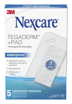 3M Transparent Film Dressing with Pad Nexcare™ Tegaderm™+ Pad 2-3/8 X 4 Inch 1 Tab Delivery Rectangle Sterile - Box of 1 - 05113183558-BX