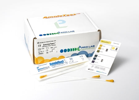 Prolab Diagnostics Sexual Health Test Kit AmnioTest™ General Chemistry Amniotic Fluid Test Upper Vaginal Tissue Sample 100 Tests CLIA Moderate Complexity - Box of 100 - PL901-BX