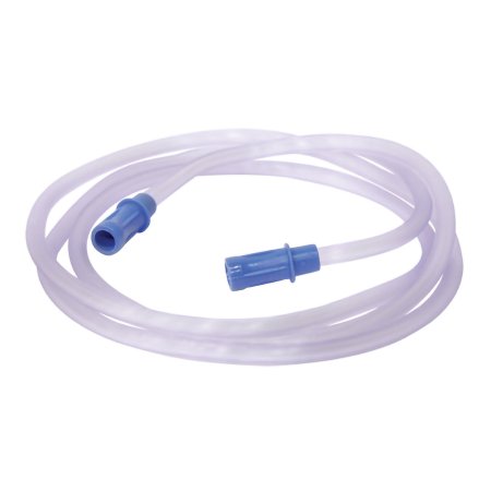 Sunset Healthcare Suction Connector Tubing 6 Foot Length 0.25 Inch I.D. Sterile Female Connector Clear - Case of 10 - RES025-CS