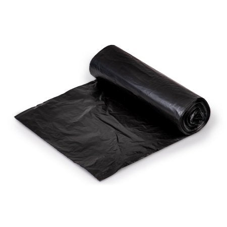 Colonial Bag Corp Trash Bag Colonial Bag 45 gal. Black HDPE 22 Mic. 40 X 48 Inch X-Seal Bottom Coreless Roll - Case of 10 - HCR48STB-CS