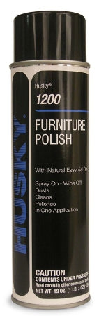 Canberra Husky® 1200 Furniture Polish Oil Based Aerosol Spray Liquid 19 oz. Can Lemon Scent NonSterile - Case of 12 - HSK-1200-67-CS