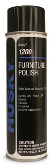 Canberra Husky® 1200 Furniture Polish Oil Based Aerosol Spray Liquid 19 oz. Can Lemon Scent NonSterile - Case of 12 - HSK-1200-67-CS