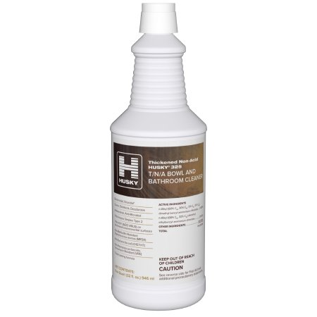 Canberra Thickened Non-Acid Husky® Surface Disinfectant Cleaner Quaternary Based Manual Pour Liquid 32 oz. Bottle Floral Scent NonSterile - Case of 12 - HSK-325-03-CS