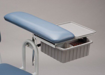 Dukal Blood Drawing Chair Tech-Med Tray and Drawer Assembly For Blood Drawing Chairs - Each - 4388-EA