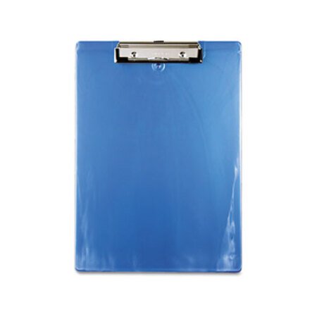 Saunders Recycled Plastic Clipboard, 0.5" Clip Capacity, Holds 8.5 x 11 Sheets, Ice Blue - Each - SAU-00439-EA