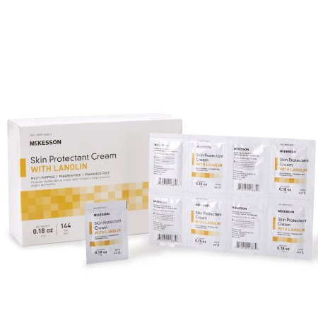 McKesson Skin Protectant Mckesson 5 Gram Individual Packet Unscented Cream - Box of 144 - 4613-BX