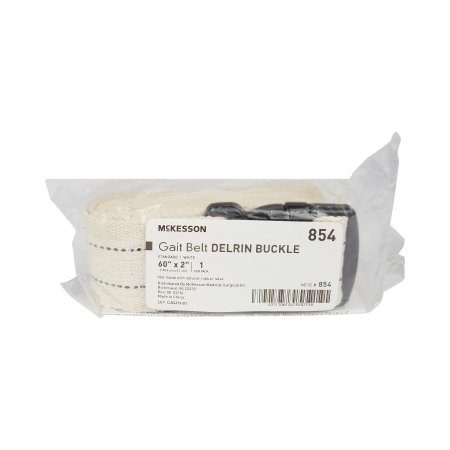 McKesson Gait Belt McKesson 60 Inch Length White - Each - 854-EA