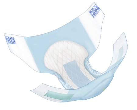 Cardinal Unisex Adult Incontinence Brief Wings™ X-Large Disposable Heavy Absorbency - Case of 60 - 63075A-CS