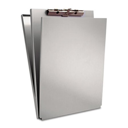 Saunders A-Holder Aluminum Form Holder, 0.5" Clip Capacity, Holds 8.5 x 11 Sheets, Silver - Each - SAU-10017-EA