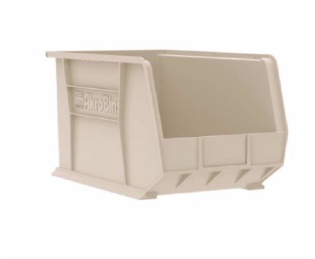 Akro-Mils Storage Bin AkroBIns® Stone Plastic 10 X 11 X 18 Inch - CT/6 - 30260STONE-CT