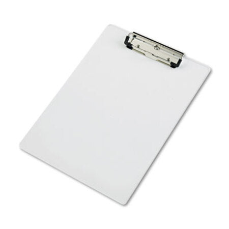 Saunders Acrylic Clipboard, 0.5" Clip Capacity, Holds 8.5 x 11 Sheets, Clear - Each - SAU-21565-EA