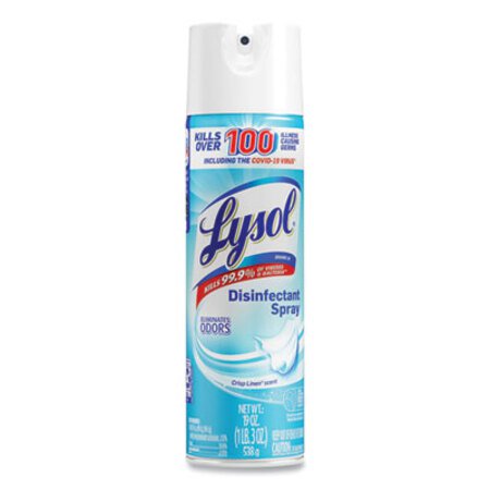 LYSOL® Brand Disinfectant Spray, Crisp Linen Scent, 19 oz Aerosol Spray - Each - RAC-79329-EA