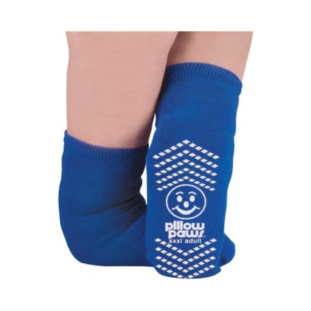 Principle Business Enterprises Slipper Socks Pillow Paws® Bariatric 3X-Large Royal Blue Ankle High - Case of 48 - 1099-CS