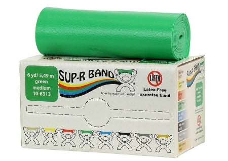 Fabrication Enterprises Exercise Resistance Band Sup-R Band® Black 5 Inch X 6 Yard X-Heavy Resistance - Each - 10-6315-EA