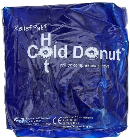 Fabrication Enterprises Hot / Cold Pack Sleeve Relief Pak® Cold nâ€™ Hot® Donut® General Purpose Small 4 to 10 Inch Inner Circumference Polyurethane / Gel Reusable - Each - 11-1531-EA