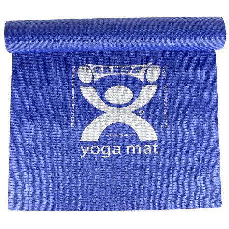 Fabrication Enterprises CanDo® Yoga Mat Exercise Mat Blue Polymer Environmental Resin 24 X 68 Inch - Each - 30-2400B-EA