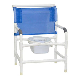 MJM International Commode Chair MJM International PVC Frame 425 lbs. Weight Capacity - Each - 126-LP-NB-EA
