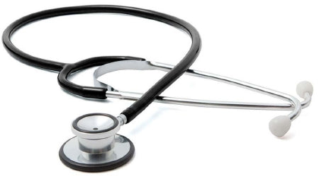 American Diagnostic Corp Classic Stethoscope Proscope™ 670 Black 1-Tube 21 Inch Tube Double Sided Chestpiece - Case of 50 - 670BKZ-CS