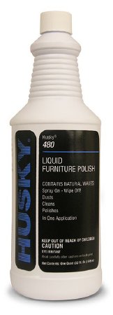 Canberra Husky® 480 Furniture Polish Manual Pour Liquid 32 oz. Bottle Lemon Scent NonSterile - Each - HSK-480-03-EA