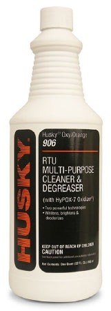 Canberra Husky® Oxy/Orange Surface Cleaner / Degreaser Peroxide Based Manual Pour Liquid 32 oz. Bottle Citrus Scent NonSterile - Case of 12 - HSK-906-03-CS