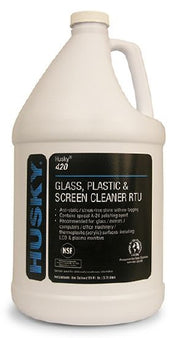 Canberra Husky® 420 Glass / Surface Cleaner Manual Pour Liquid 1 Quart Bottle Mild Scent NonSterile - Case of 12 - HSK-420-03-CS
